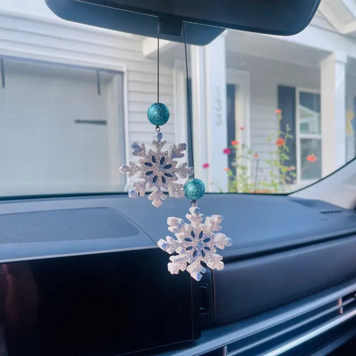 Snowflake Dangle Car Freshie