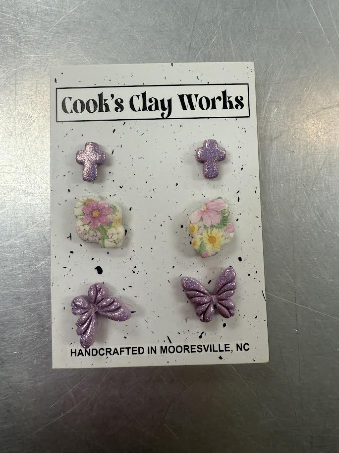 Spring Floral Stud Pack