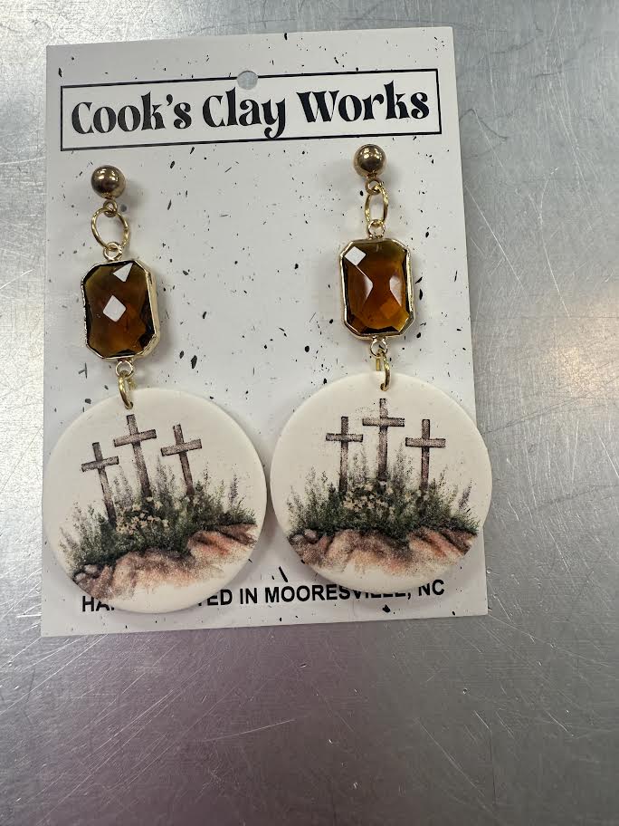 Bronze Cross Dangles