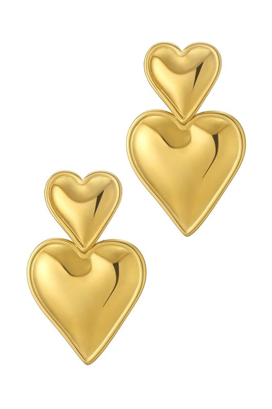 Stainless Steel Heart Drops