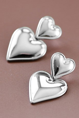 Silver Heart Drops