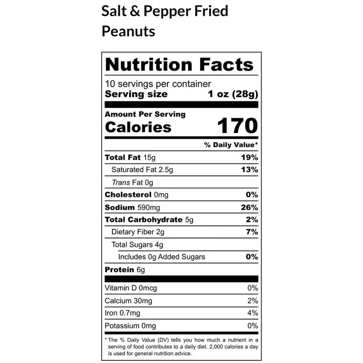 Deep Fried Salt & Pepper Nuts