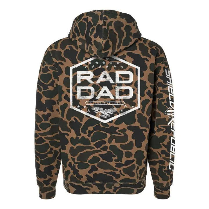 Rad Dad Eagle and Stars Hoodie
