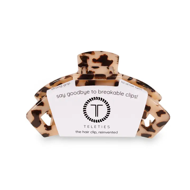 Open Hair Clip | Med | Blond Tortoise