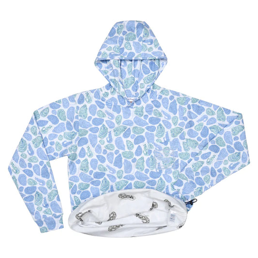 Blue Oyster T-Shirt Hoodie