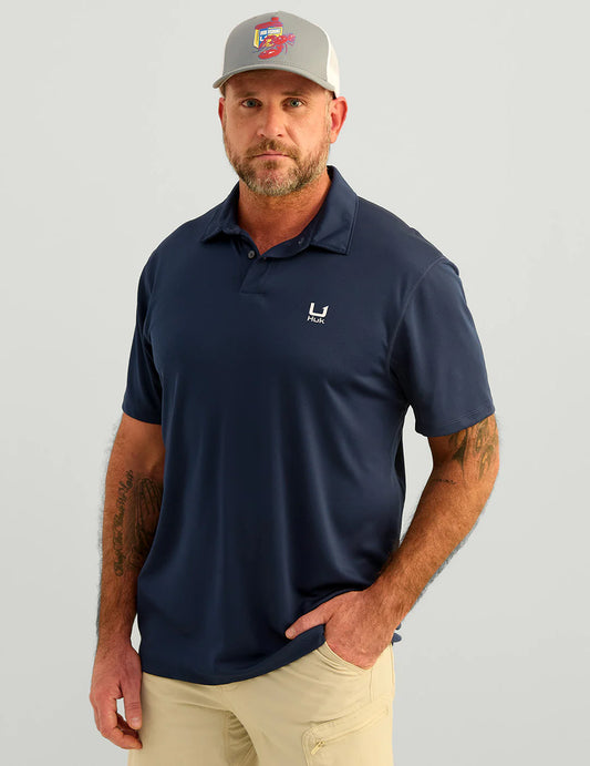 Huk Icon Navy Polo