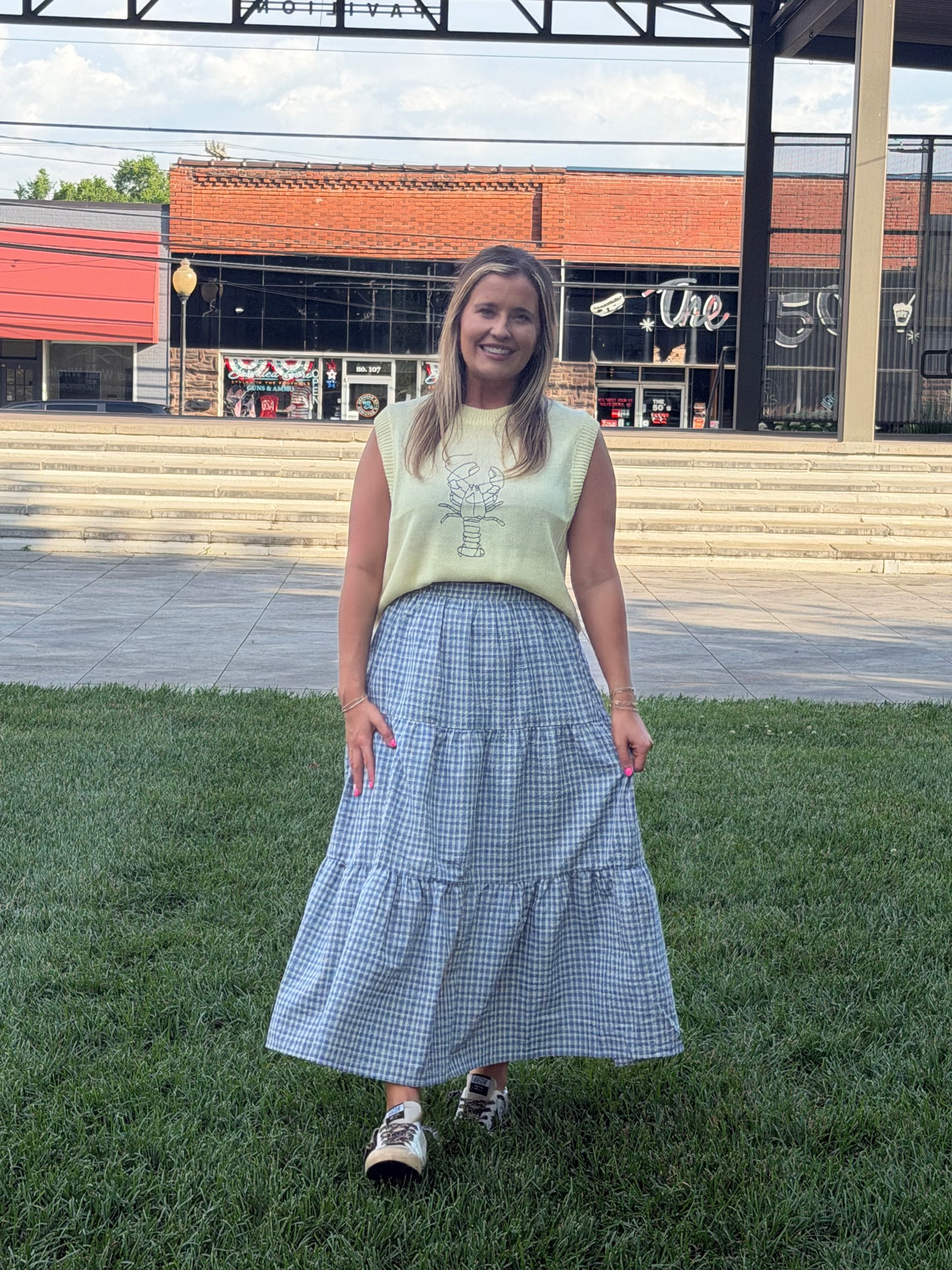 Coastal Charm Midi Skirt