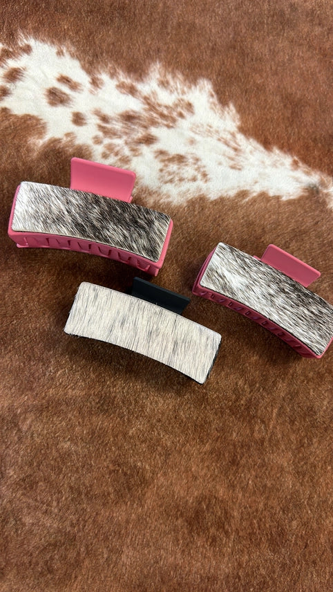 Cowhide Claw Clip