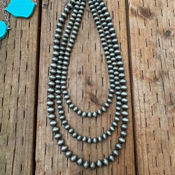 Silver Navajo Pearl Choker
