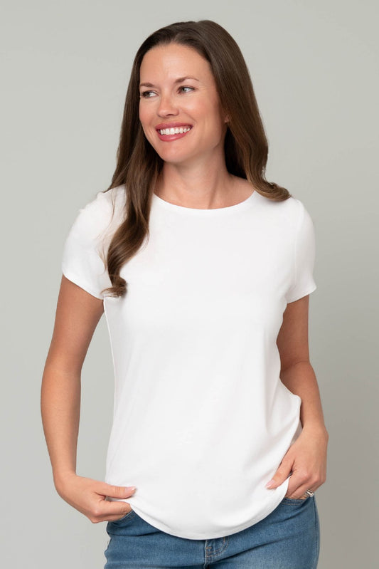 Crew Neck Hem Tee