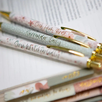 Floral Bible Study Pens
