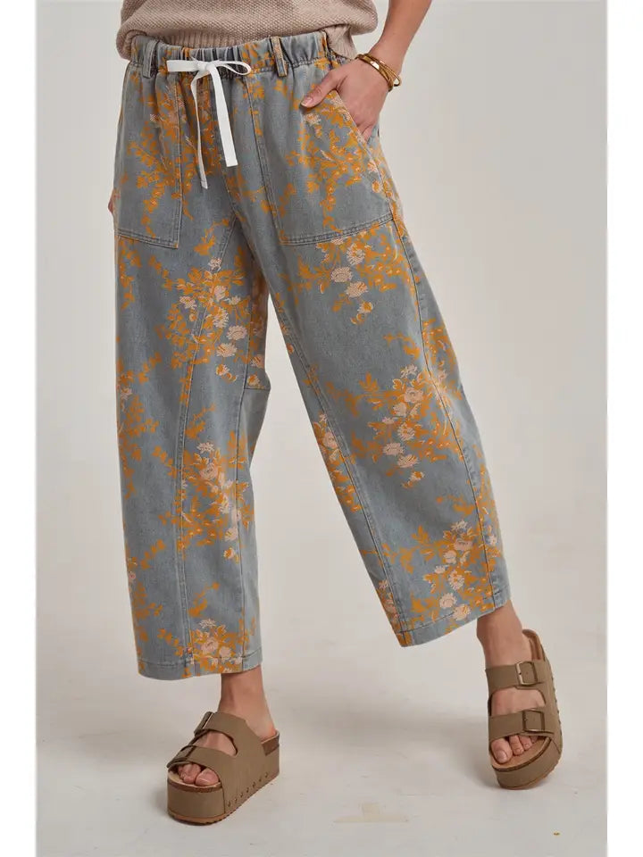 Golden Leaf Denim Pant