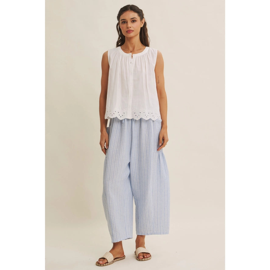 Slow Mornings Stripe Billowy Pants