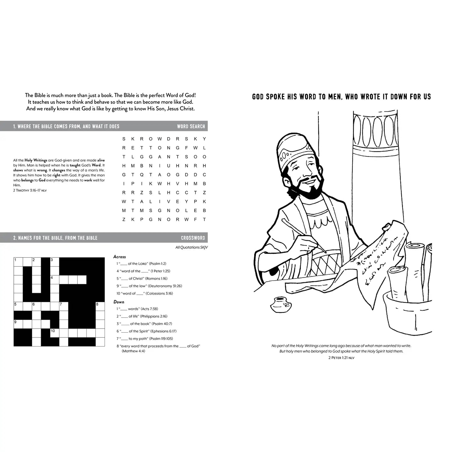 Know Your Bible Activity Book For Kids