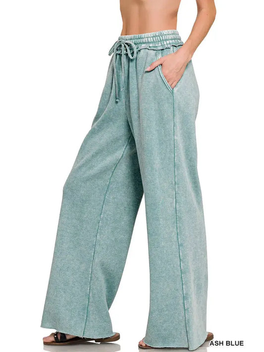 Acid Wash Fleece Sweatpants