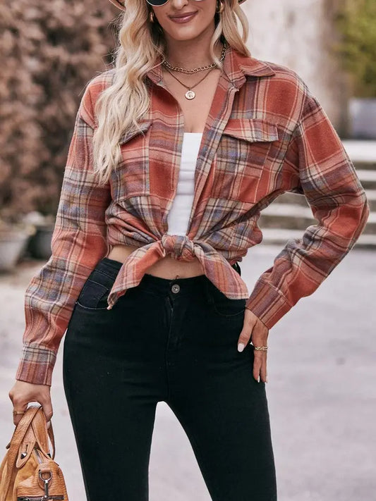 Casual Oversized Plaid Shirt