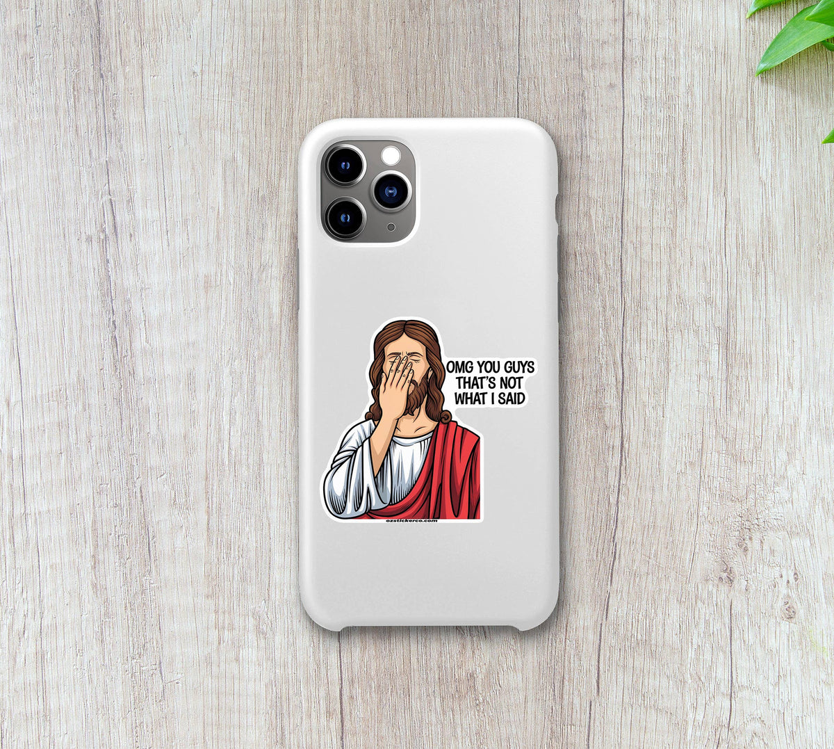 Facepalm Jesus Sticker