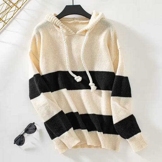 Hooded Knit Sweater