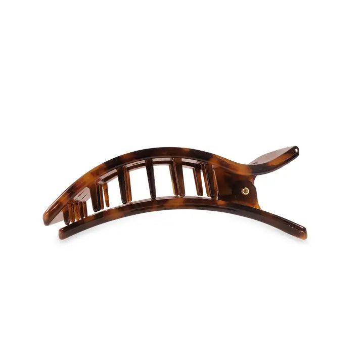 Flat Rectangle Hair Clip | Medium | Tortoise