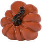 Small Dark Orange Ceramic Pumpkin
