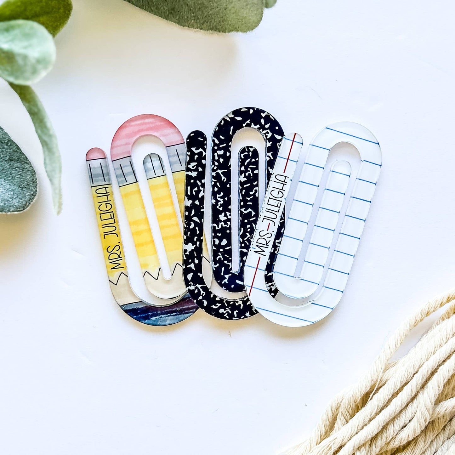 Teacher-Themed Paper Clips