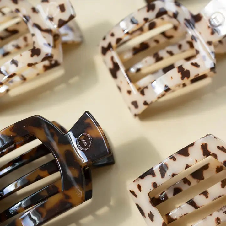 Square Flat Hair Clip | Med. |