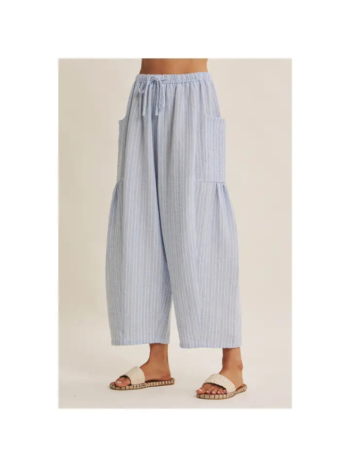 Slow Mornings Stripe Billowy Pants