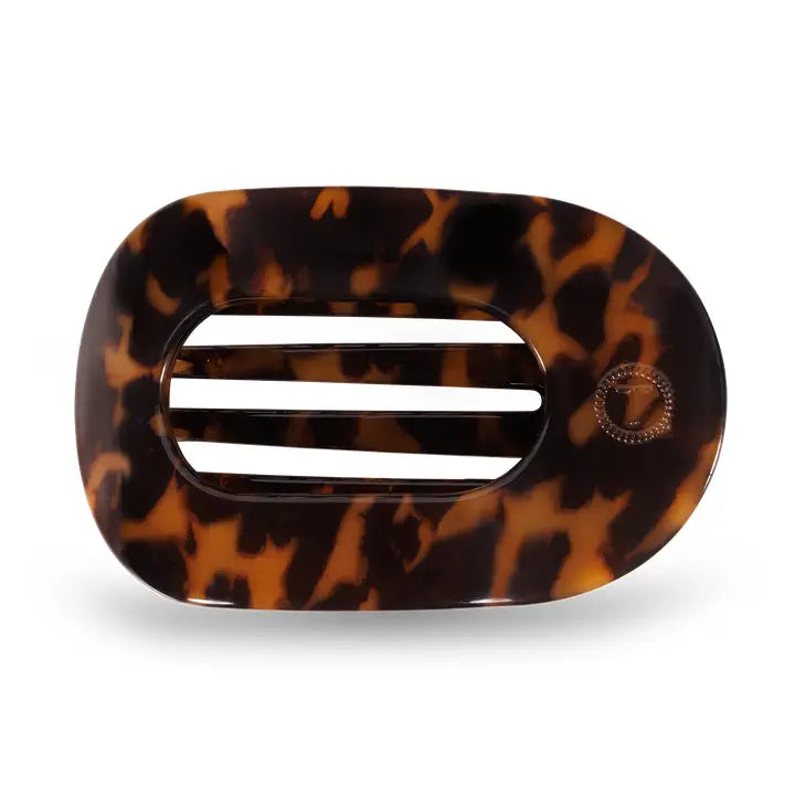 Round Flat Hair Clip | Medium | Tortoise
