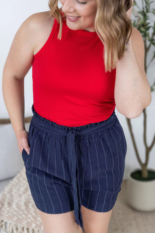 Libby Lines Shorts BLU
