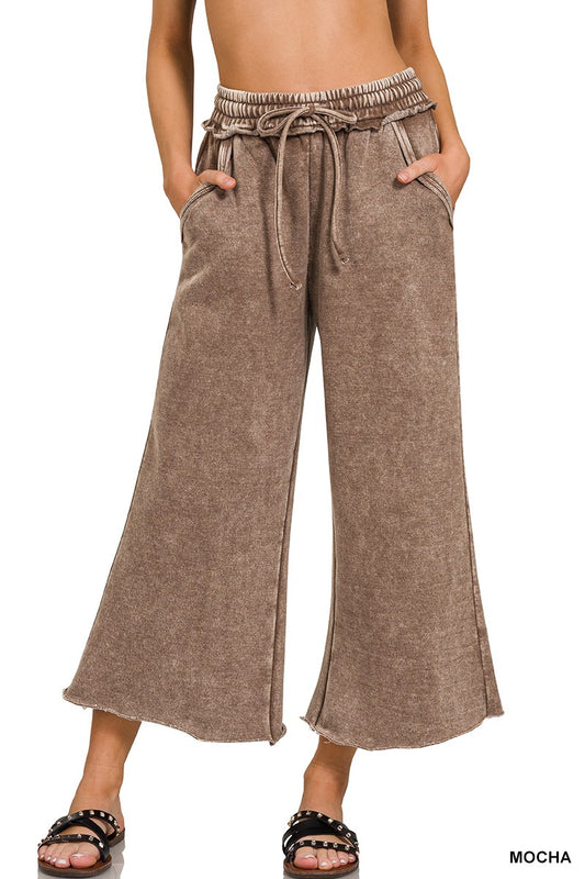 Fleece Palazzo Sweatpants