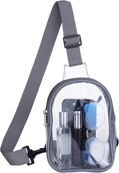 Swing Belt Clear Transparent Sling Chest Bag