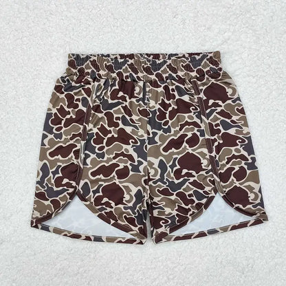 Women Brown Camo Shorts