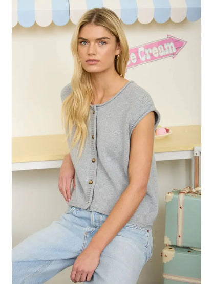 The Haven Knit Button Vest