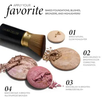 Retractable Angled Kabuki Brush
