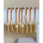 Pearl & Gold Bead 18K Gld Plated