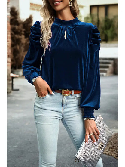 Mock Neck Blouse