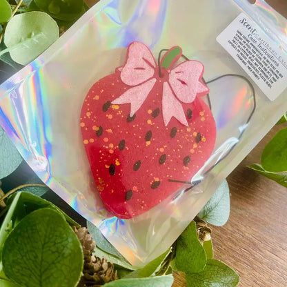Strawberry Car Freshie