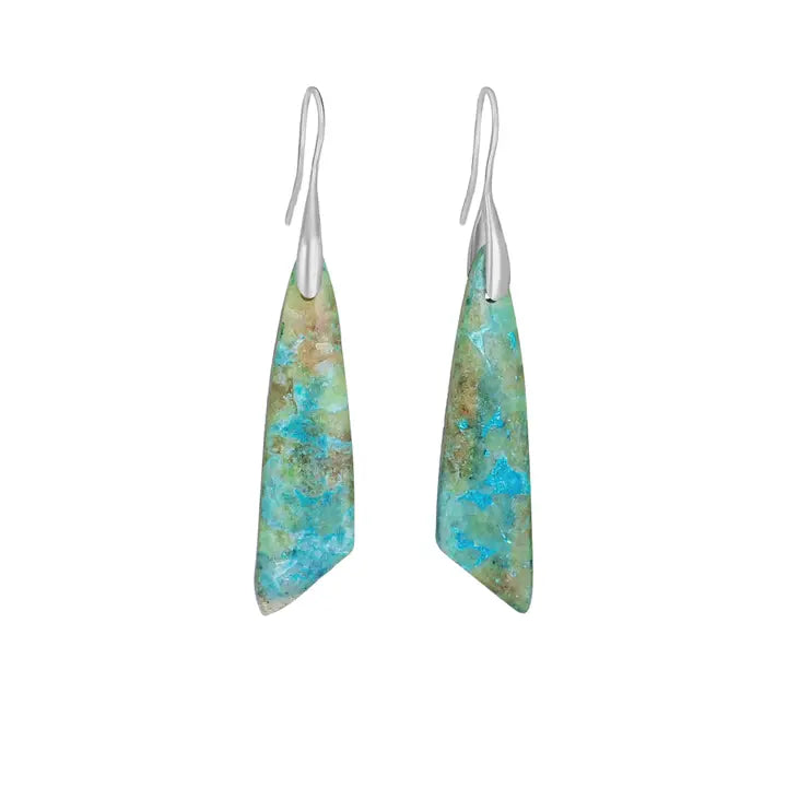 Natural Amazonite Dangle Earrings B261