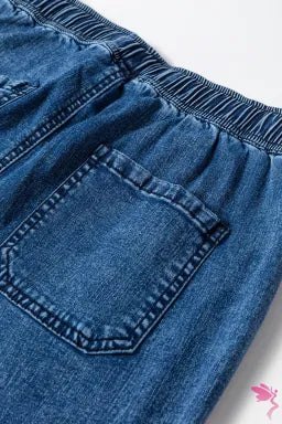 Drawstring Denim Pants