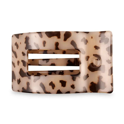 Flat Rectangle Hair Clip | Small | Blonde Tortoise