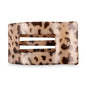 Flat Rectangle Hair Clip | Small | Blonde Tortoise