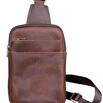 Unisex Leather Crossbody Bag