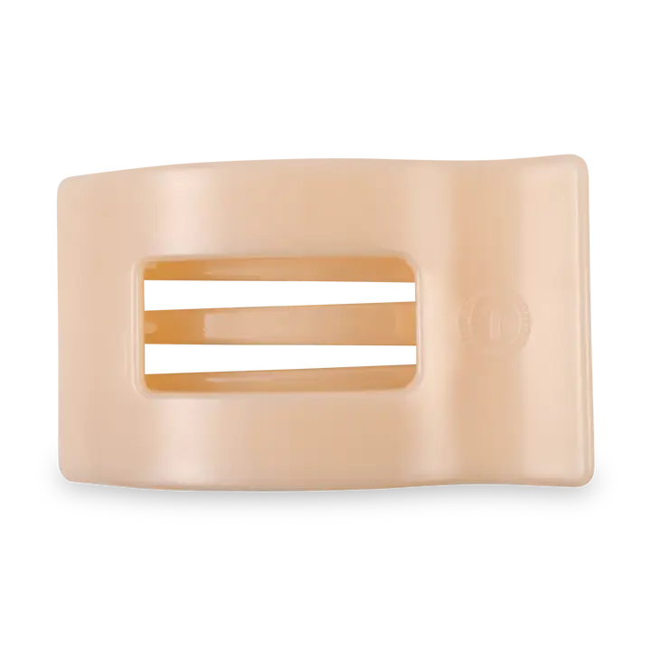 Flat Rectangle Hair Clip | Medium | Almond Beige