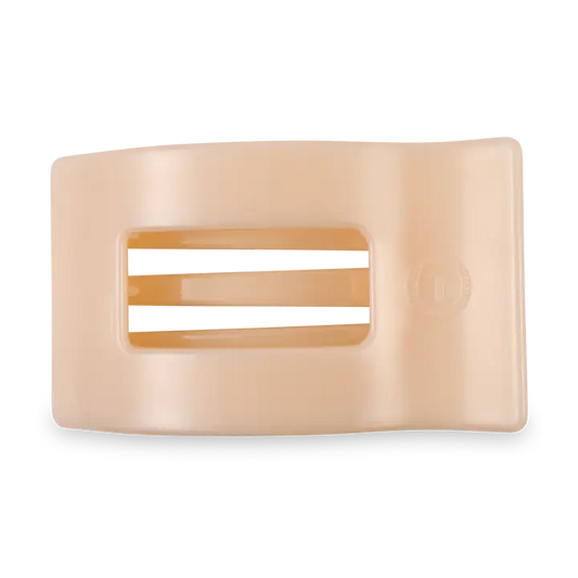 Flat Rectangle Hair Clip | Medium | Almond Beige