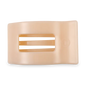 Flat Rectangle Hair Clip | Medium | Almond Beige