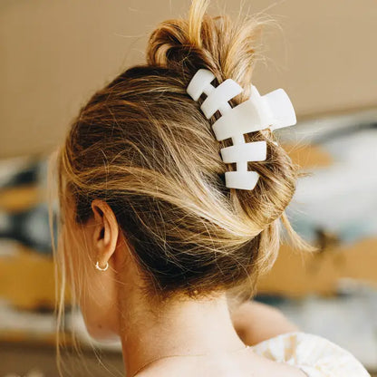 Classic Hair Clip | Large | Coconut White