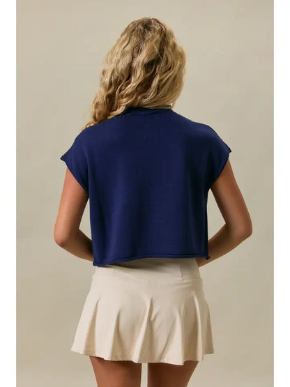 USA Mock Neck Sweater