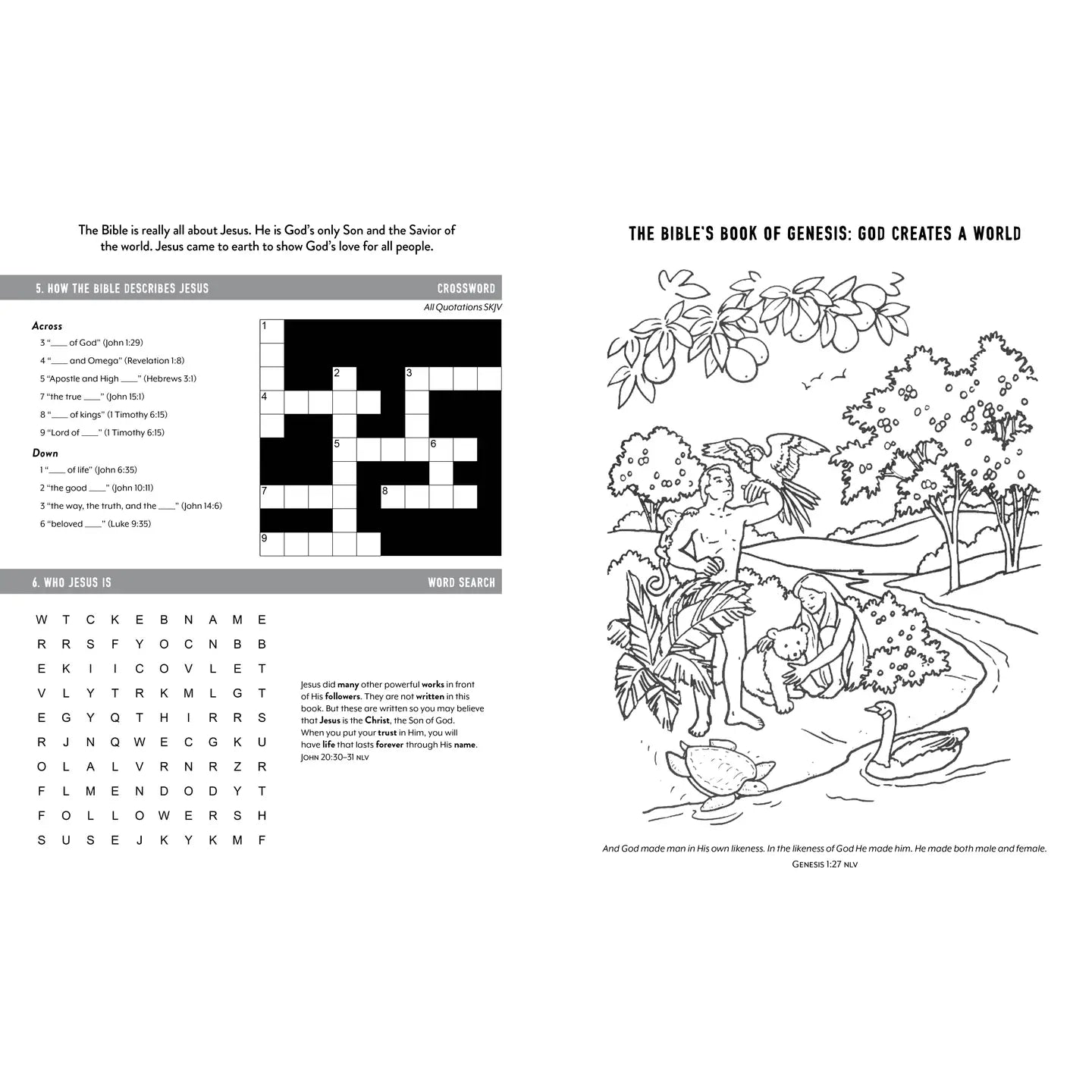 Know Your Bible Activity Book For Kids