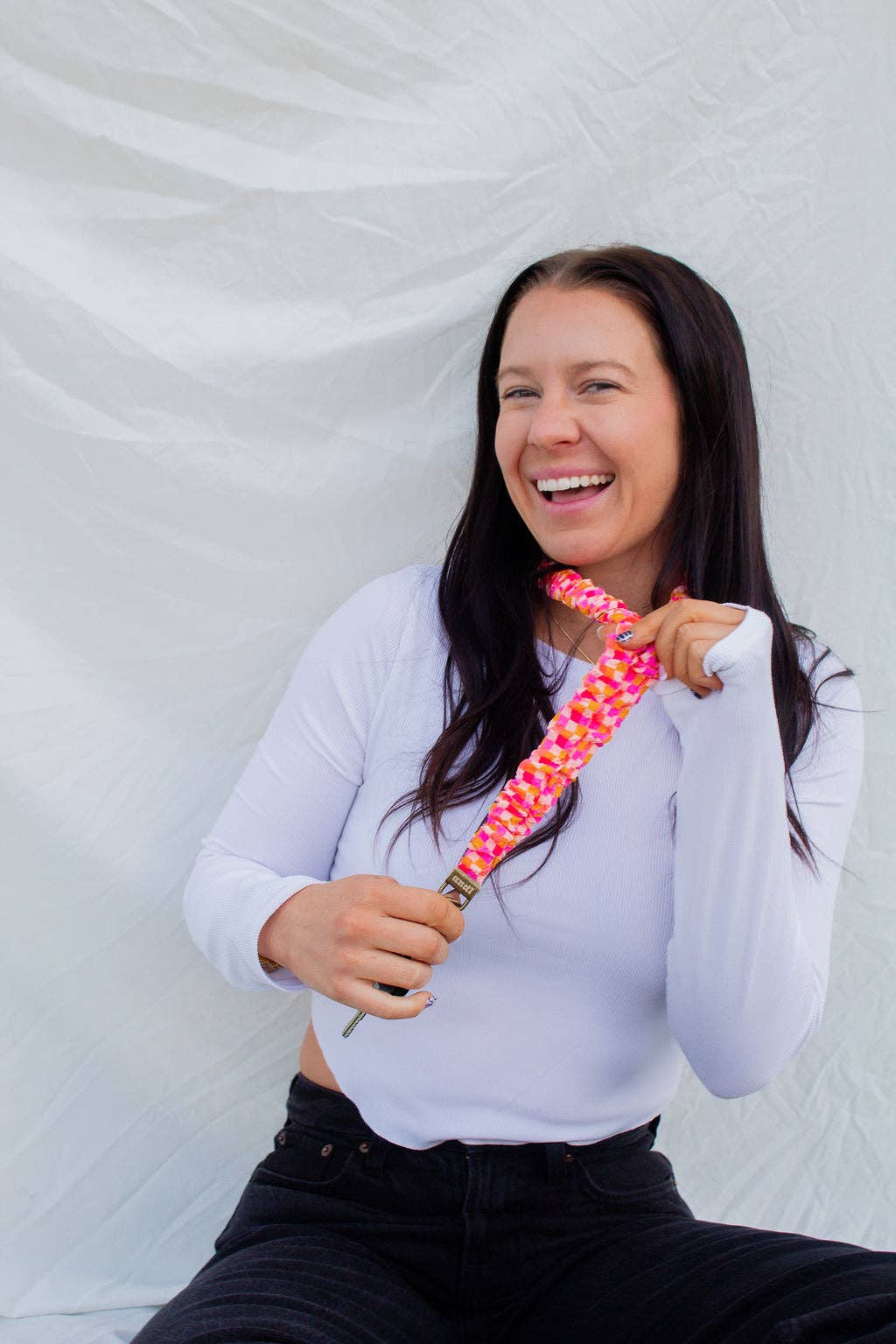 Bright Checkered Lanyard