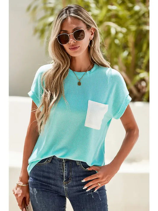 Corded Knit T-Shirt